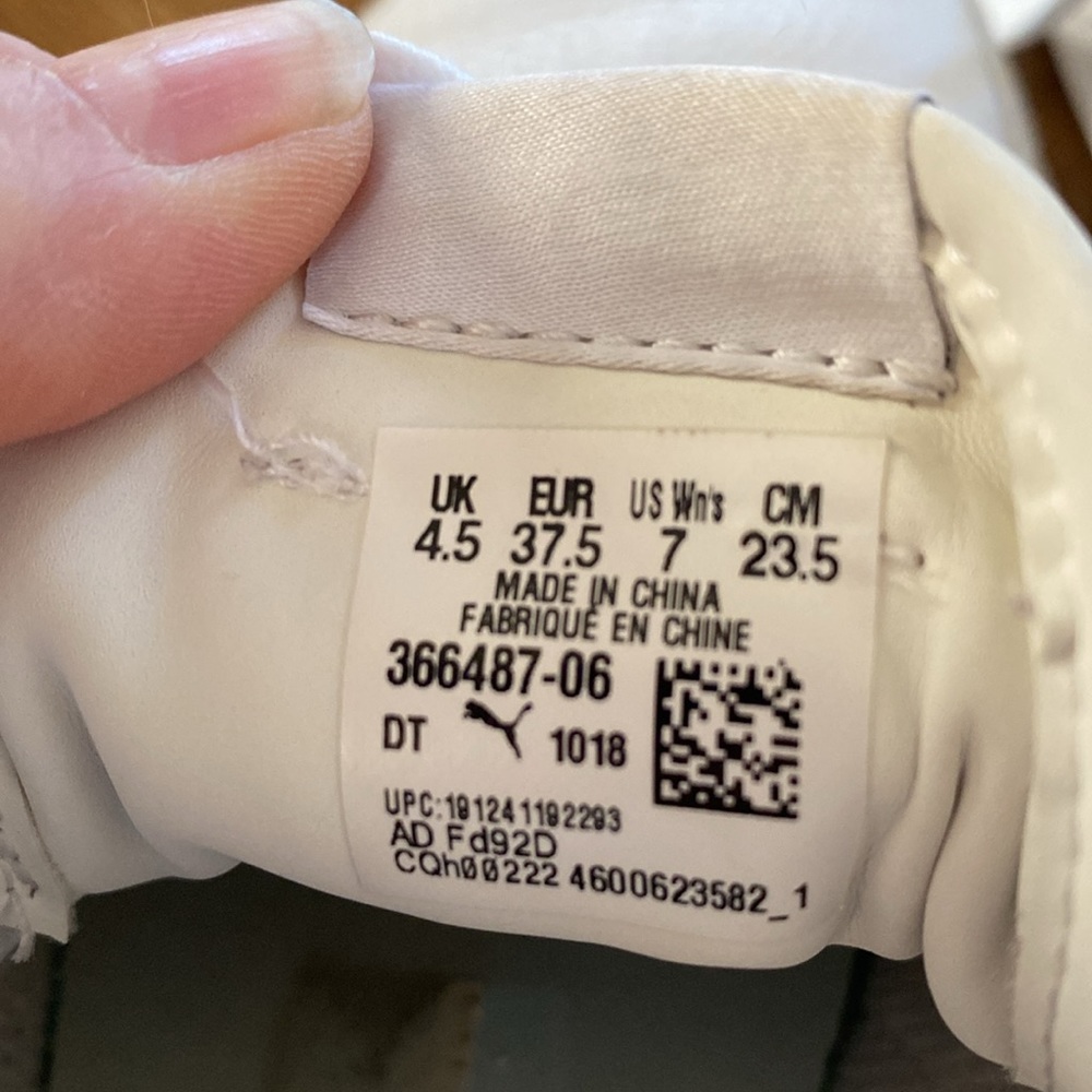 PUMA SMASH PLATFORM WHITE SNEAKERS - Picture 10 of 10